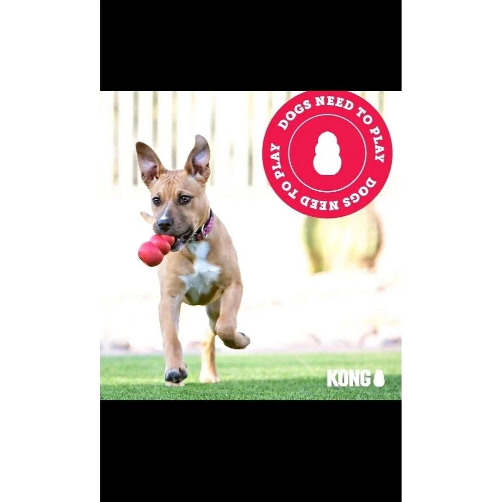 KONG Tug Toy, Natural Rubber Dog Toy for Tug of War